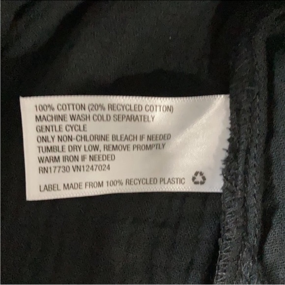 NWT Belted Balloon Sleeve Minimalist Boho Midi Dress 100% Cotton - Picture 4 of 4